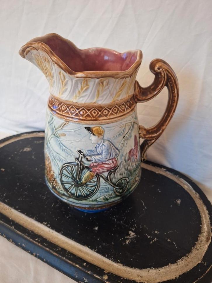 Majolica kan, Antiek en Kunst, Antiek | Servies los, Ophalen of Verzenden