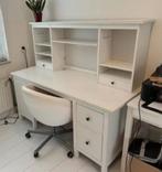 HEMNES bureau opzetstuk wit - lichte gebruikssporen, Ophalen, Gebruikt, Bureau