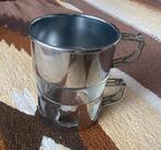 Art Deco theeglas met zeef, Ophalen of Verzenden