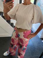 Co’Couture, prachtig model ecru/zandkleurig bloesje, S/M, Beige, Ophalen of Verzenden, Zo goed als nieuw, Maat 36 (S)