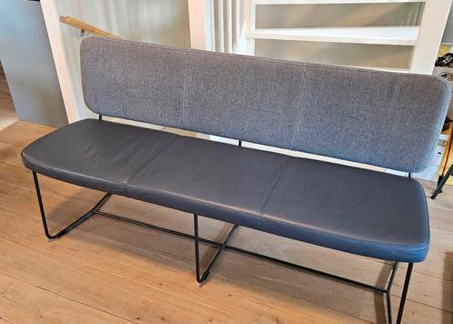 Eetkamerbank Bert Plantagie en stoelen, Huis en Inrichting, Stoelen, Zo goed als nieuw, Drie, Leer, Stof, Ophalen