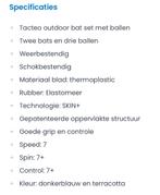 Cornilleau Tacteo outdoor set, Sport en Fitness, Nieuw, Ophalen of Verzenden, Net, Batje(s) of Balletje(s)