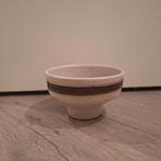 Vintage bloempot bruin crème beige kleur, Rond, Ophalen of Verzenden, Zo goed als nieuw, Aardewerk