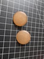 Vintage Beige Clip Oorbellen, Overige materialen, Gebruikt, Beige, Ophalen of Verzenden