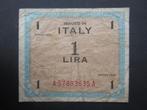 1 Lire 1943 Italië AMC p-M10a (03) WW2, Verzenden, Overige soorten, Overige gebieden, Overige typen