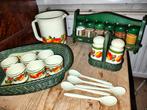 Vintage Emsa Keukenset met Appelmotief, Antiek en Kunst, Ophalen
