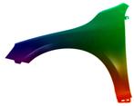 Spatbord links Voor Volvo S60/V60 (Y20) 2013-2017 Gespoten i, Verzenden, Nieuw, Spatbord, Volvo