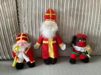 Vintage stoffen Sinterklaasjes en zwarte piet,3 stuks., Diversen, Sinterklaas, Ophalen of Verzenden, Zo goed als nieuw