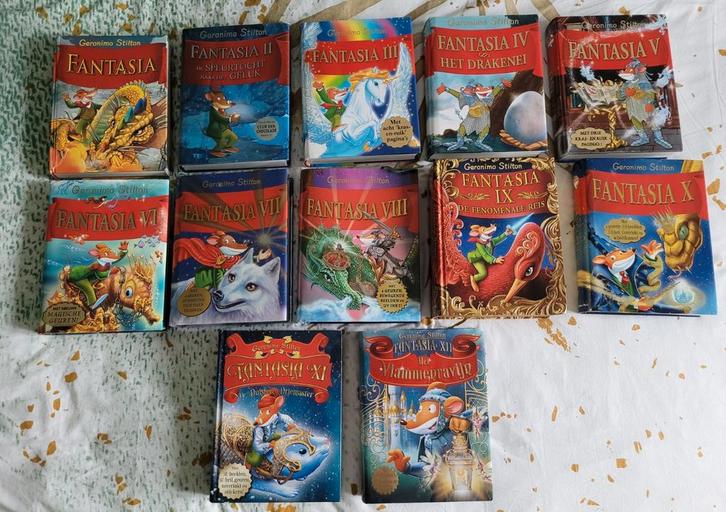 Geronimo Stilton Fantasia 1-12, Boeken, Fantasy, Gelezen, Ophalen of Verzenden