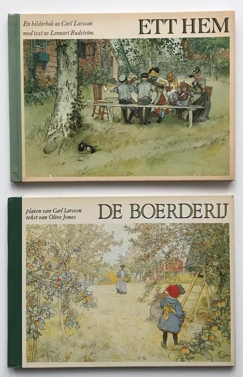 Twee boeken platen van Carl Larsson, Boeken, Prentenboeken en Plaatjesalbums, Gelezen, Ophalen of Verzenden