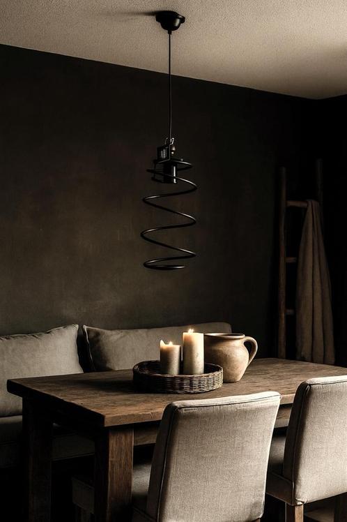 Hoffz lamp spiraal metaal, Huis en Inrichting, Lampen | Hanglampen, Ophalen of Verzenden