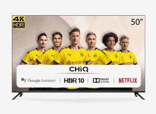 CHIQ 50 Inch Smart Android TV 4K UHD, Audio, Tv en Foto, Televisies, Zo goed als nieuw, 100 cm of meer, Toshiba, Ophalen