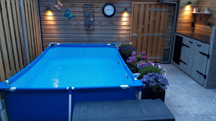 Intex zwembad 3,0 bij 2,0 bij 0,75 m veel extra's, Tuin en Terras, Zwembaden, Gebruikt, Minder dan 80 cm, 200 tot 400 cm, Rechthoekig