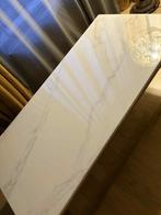 Marmeren tafel wit, Ophalen, 50 tot 100 cm, Zo goed als nieuw, 150 tot 200 cm
