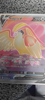 Pokemonkaart Pidgeot V, Ophalen of Verzenden, Zo goed als nieuw, Losse kaart, Foil