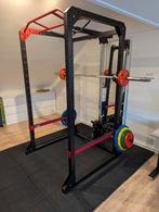 Power rack incl. Barbell, schijven & rubberen tegels, Sport en Fitness, Ophalen, Zo goed als nieuw, Overige typen