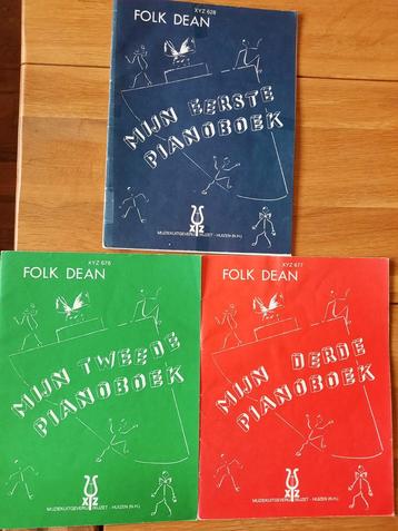 Folk Dean piano lesboeken -Mijn eerste pianoboek + 2 +3 beschikbaar voor biedingen