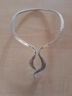 Scandinavische zilveren Spang Collier, Sieraden, Tassen en Uiterlijk, Kettingen, Ophalen, Zo goed als nieuw, Zilver, Zilver