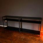 Westwing Sidetable Seaford van hout en metaal 2 stuks, Ophalen, 50 tot 100 cm, Zo goed als nieuw, Metaal