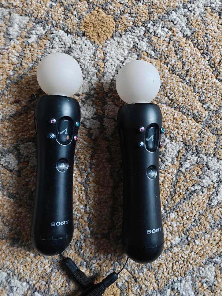 PlayStation VR Move Controllers (PS4), Spelcomputers en Games, Spelcomputers | Overige Accessoires, Gebruikt, Ophalen of Verzenden