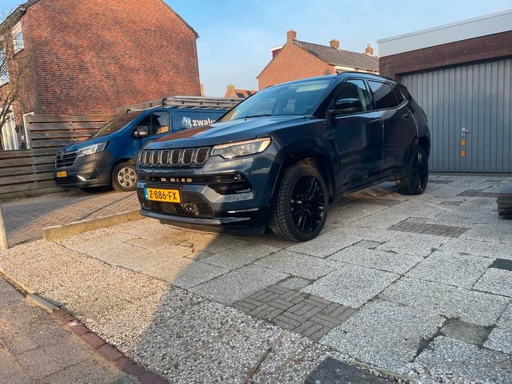 Jeep Compass 4XE Aut 2024 Blauw plug-in hybride, Auto's, Jeep, Particulier, Compass, 360° camera, 4x4, ABS, Achteruitrijcamera