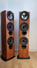 Kef iQ90 speakers in de prachtige kleur Kersenhout., Overige merken, Ophalen of Verzenden, Zo goed als nieuw, 120 watt of meer
