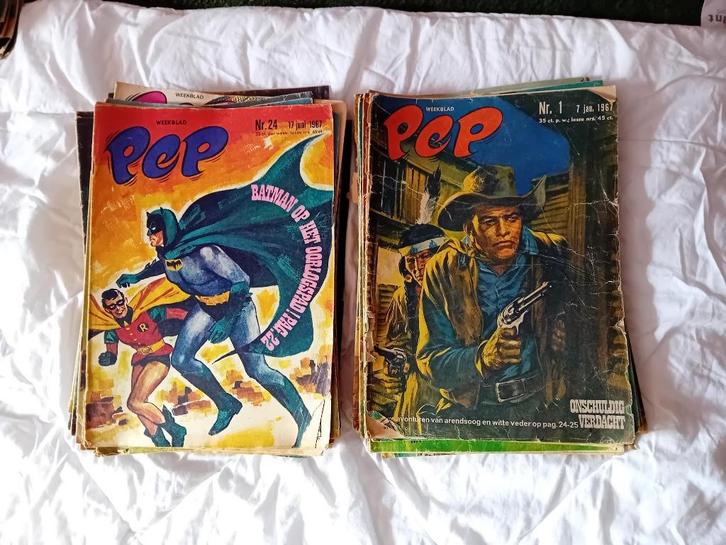 Pep weekbladen 1966, 1967, 1968, 1969, 1970, 1971 en 1972, Boeken, Strips | Comics, Gelezen, Meerdere comics, Europa, Ophalen of Verzenden