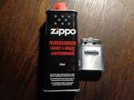 zilverkl zippo + brandstof, Ophalen of Verzenden, Nieuw, Aansteker