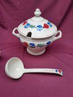 Boerenbont soepterrine met sleef, Antiek en Kunst, Ophalen of Verzenden