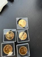 Vergulde Munten Koningin Máxima - Set van 5, Postzegels en Munten, Munten | Nederland, Ophalen, Overige waardes, Setje, Goud