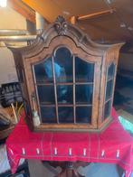 Wortelnoten Wandvitrine - Eind 19e/Begin 20e Eeuw, Antiek en Kunst, Ophalen
