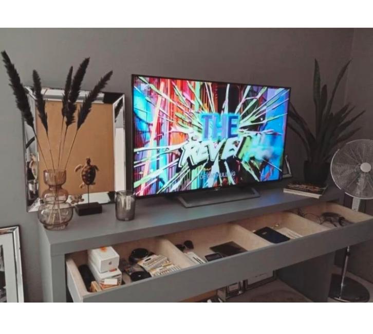 IKEA malm kaptafel make-up bureau eric kuster styl grijs, Huis en Inrichting, Overige Huis en Inrichting, Gebruikt, Ophalen