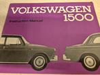 Jaren 60 Volkswagen 1500 Ponton handleiding instructieboekje, Ophalen of Verzenden