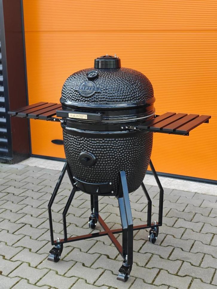 Yakiniku Large Kamado Black Edition - Basic, Tuin en Terras, Houtskoolbarbecues, Nieuw, Met accessoires, Ophalen of Verzenden