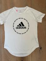 Adidas Aeroready sportshirt wit met opdruk maat 152, Ophalen of Verzenden, Zo goed als nieuw, Jongen of Meisje, Sport- of Zwemkleding
