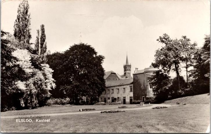 Elsloo - Kasteel (1974), Verzamelen, Ansichtkaarten | Nederland, Gelopen, Limburg, 1960 tot 1980, Verzenden