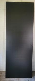 Opdekdeur zwart 232 x 86 cm, Ophalen, 80 tot 100 cm, 215 cm of meer, Binnendeur