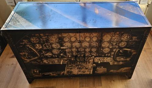 Aviation Kastje Retro Cockpit, Huis en Inrichting, Kasten | Ladekasten, Zo goed als nieuw, Minder dan 100 cm, 100 tot 150 cm, 25 tot 50 cm