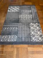 Antraciet/wit katoenen vloerkleed 120x180, Ophalen, Zo goed als nieuw, Rechthoekig