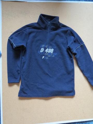 Mooie donkerblauwe fleecetrui, maat 146/152 beschikbaar voor biedingen