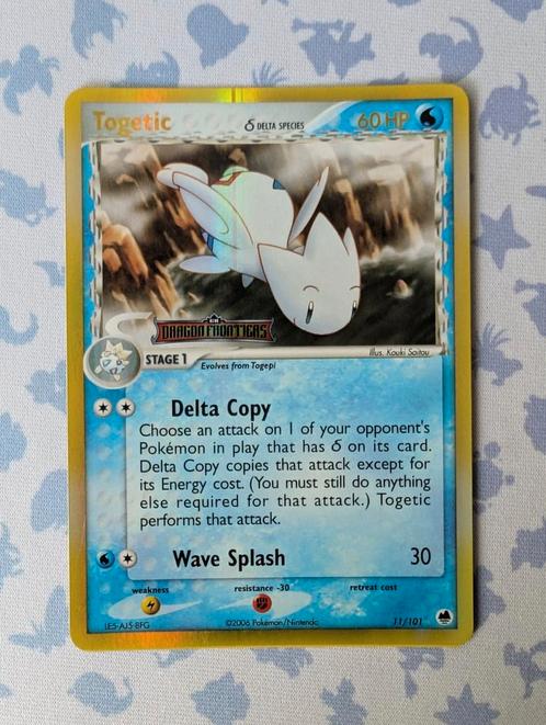Togetic reverse holo logo Ex Dragon Frontiers 11/101 Pokemon, Hobby en Vrije tijd, Verzamelkaartspellen | Pokémon, Zo goed als nieuw