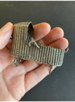 18e eeuws zilveren miniatuur schommelwieg, Antiek en Kunst, Ophalen of Verzenden