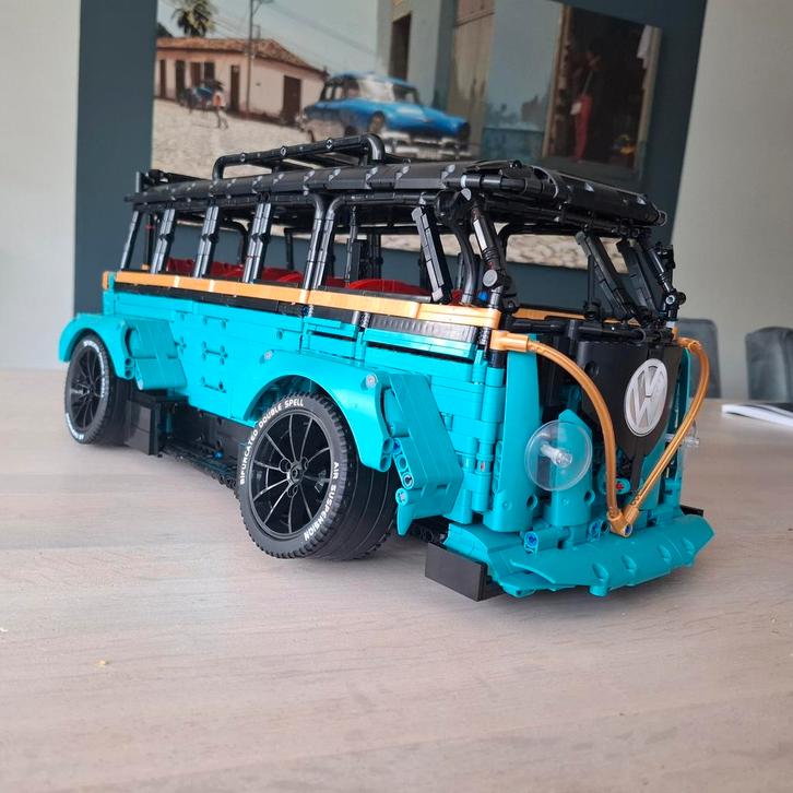 Aangepaste Lego Volkswagen Bus, Kinderen en Baby's, Speelgoed | Duplo en Lego, Zo goed als nieuw, Lego, Complete set, Ophalen