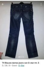 T4 Jeans ban G-star straight leg mt. S/36, Blauw, G star, Ophalen of Verzenden, W28 - W29 (confectie 36)