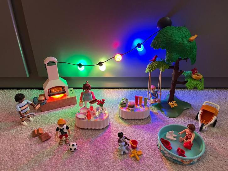 Playmobil Familie BBQ met Verlichting plus twee kleine sets, Kinderen en Baby's, Speelgoed | Playmobil, Gebruikt, Complete set