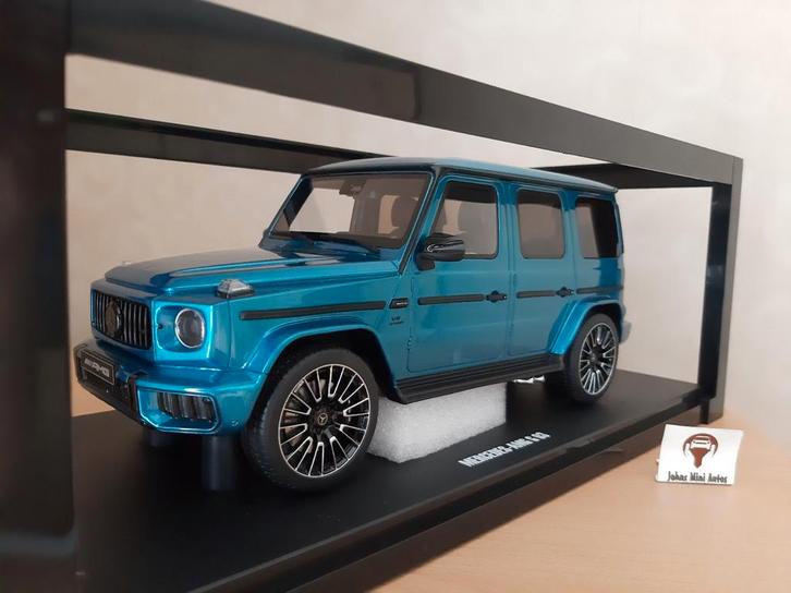 Mercedes G63 AMG 2024 Hyper Blue Magno van GT Spirit 1:18, Hobby en Vrije tijd, Modelauto's | 1:18, Nieuw, Auto, Overige merken