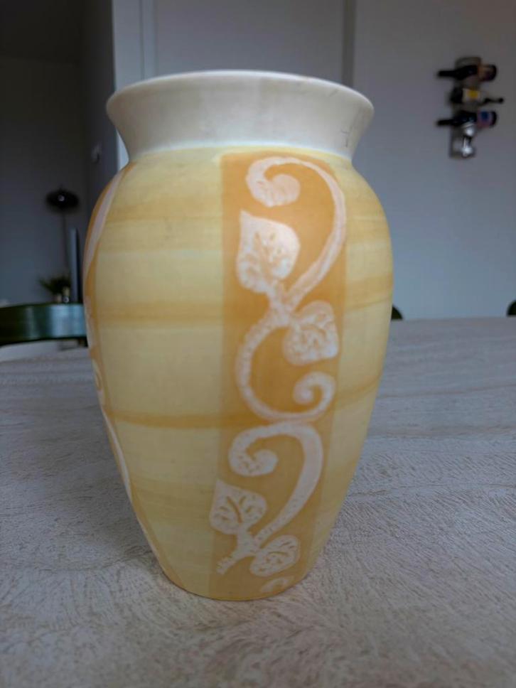 Vintage gele vaas (West Germany, Hans Scheurich), Antiek en Kunst, Antiek | Vazen, Ophalen of Verzenden