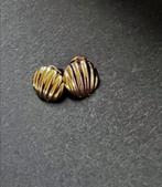 vintage schelpvormige clipoorbellen, Ophalen, Zo goed als nieuw, Goud, Overige materialen