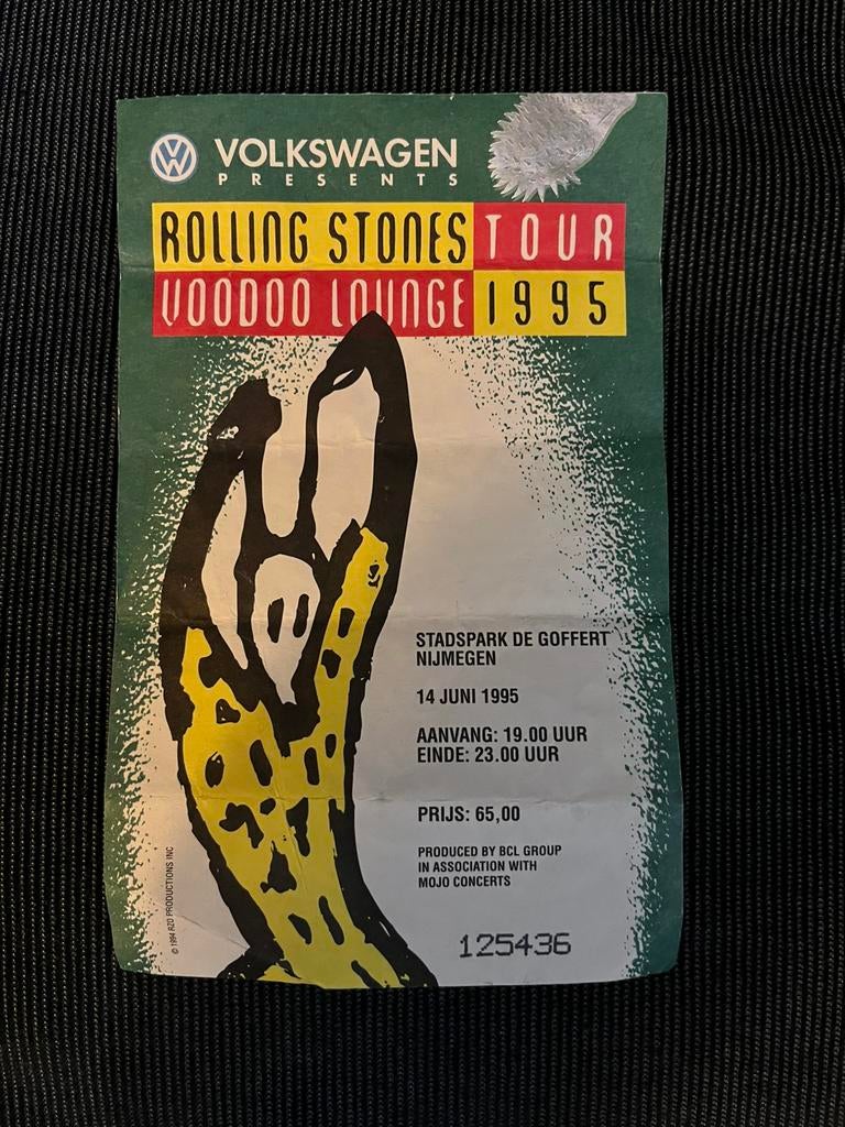 Vele concertkaartjes (o.a. Rolling Stones, QOTSA, Nick Cave), Verzamelen, Ophalen of Verzenden, Gebruikt, Foto of Kaart