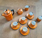 Zeldzaam antiek art deco servies. Jaren '30. Oranje., Ophalen of Verzenden